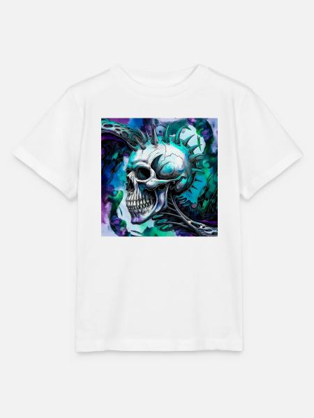 Punk Schädel - Stanley/Stella Kinder T-Shirt MINI CREATOR - Weiß