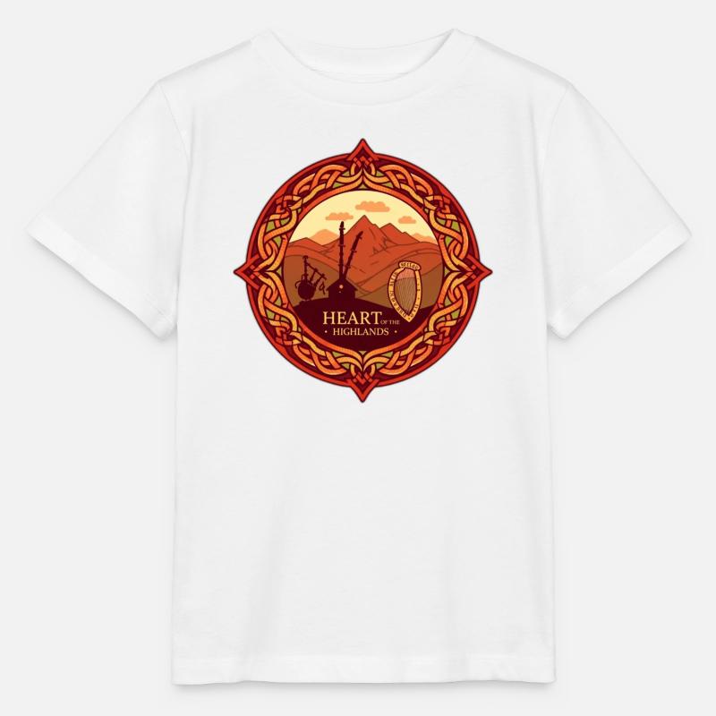 Écosse - T-shirt bio MINI CREATOR Stanley/Stella Enfant - blanc