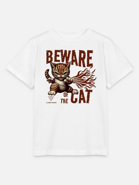 Vorsicht vor der Katze - Stanley/Stella Kinder T-Shirt MINI CREATOR  - Weiß