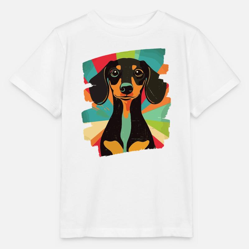 Teckel Dackel - T-shirt bio MINI CREATOR Stanley/Stella Enfant - blanc