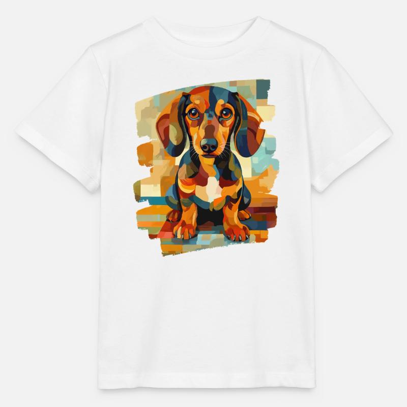 Teckel Dackel - T-shirt bio MINI CREATOR Stanley/Stella Enfant - blanc