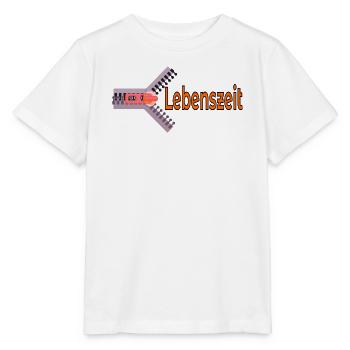 LEBENSZEIT ZEIT LEBEN - Stanley/Stella Kinder T-Shirt MINI CREATOR  - Weiß - Vorne - Maike (125cm)