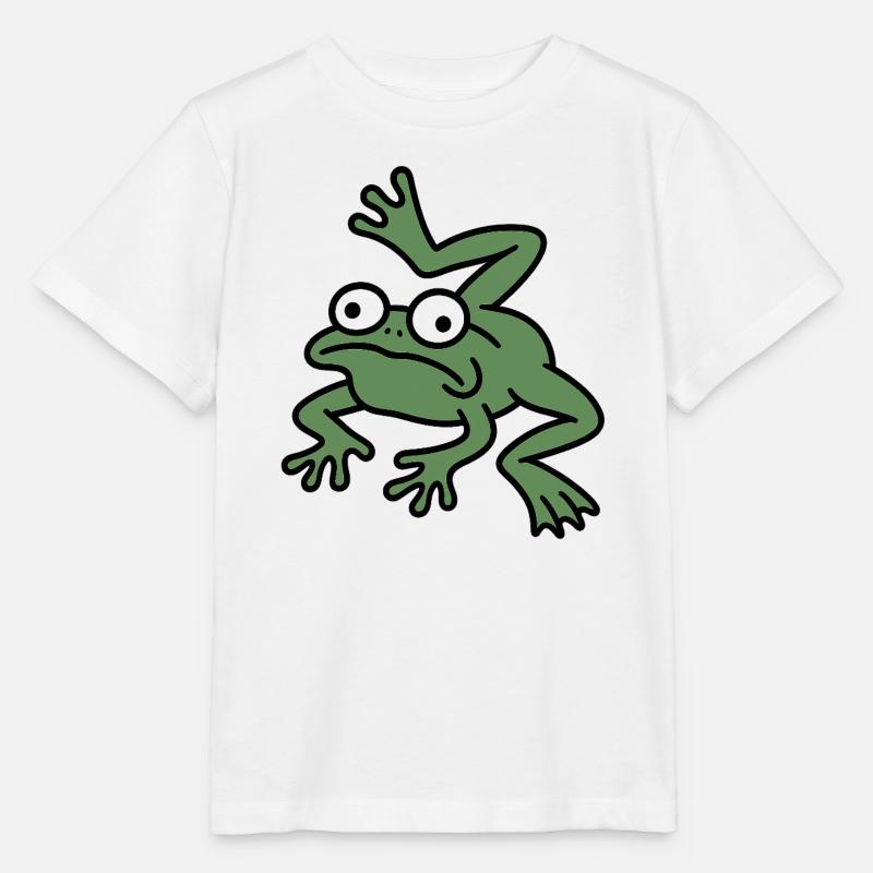 Cuisse de grenouille Derpy - T-shirt bio MINI CREATOR Stanley/Stella Enfant - blanc