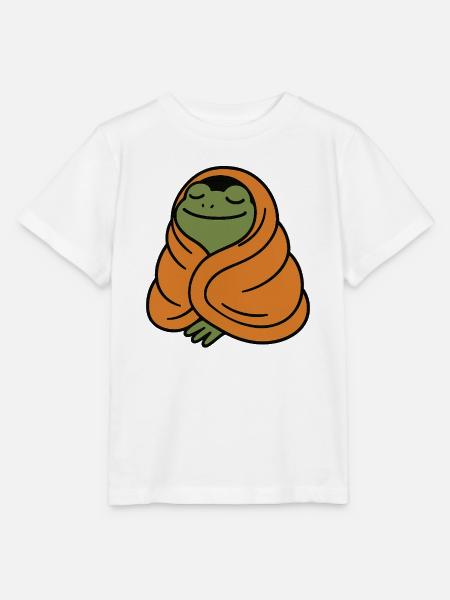 Gemütlicher Frosch - Stanley/Stella Kinder T-Shirt MINI CREATOR - Weiß
