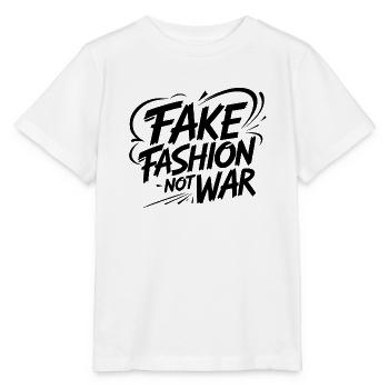 Fake Fashion not War - Stanley/Stella MINI CREATOR Kids’ T-Shirt - white - Front - Maike (125cm)