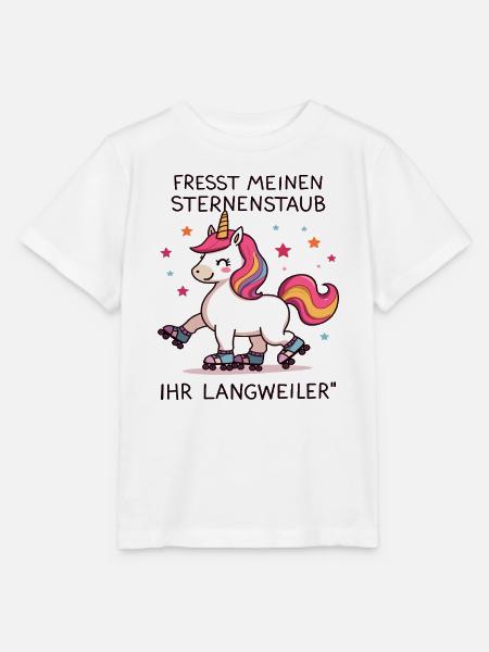 Rollschuh Einhorn - Stanley/Stella Kinder T-Shirt MINI CREATOR - Weiß