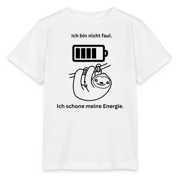 Je ne suis pas paresseux - T-shirt bio MINI CREATOR Stanley/Stella Enfant - blanc - Devant - Maike (125cm)