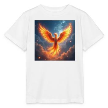 Animal Totem Phœnix - T-shirt bio MINI CREATOR Stanley/Stella Enfant - blanc - Devant - Maike (125cm)