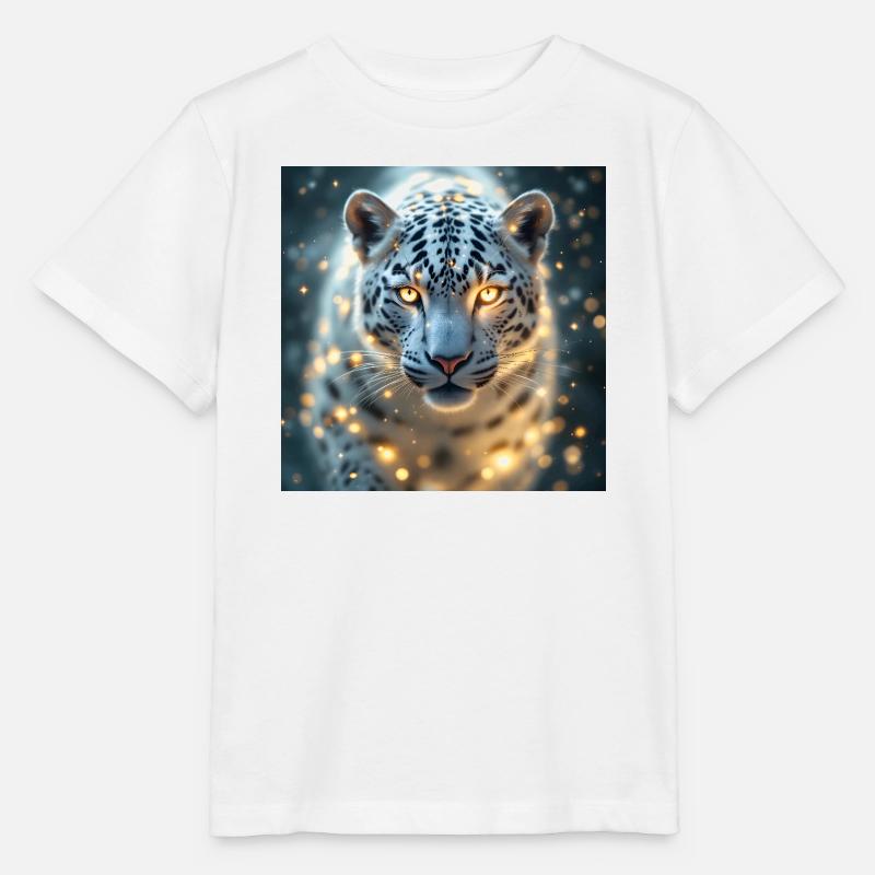 Animal Totem Léopard Blanc - T-shirt bio MINI CREATOR Stanley/Stella Enfant - blanc