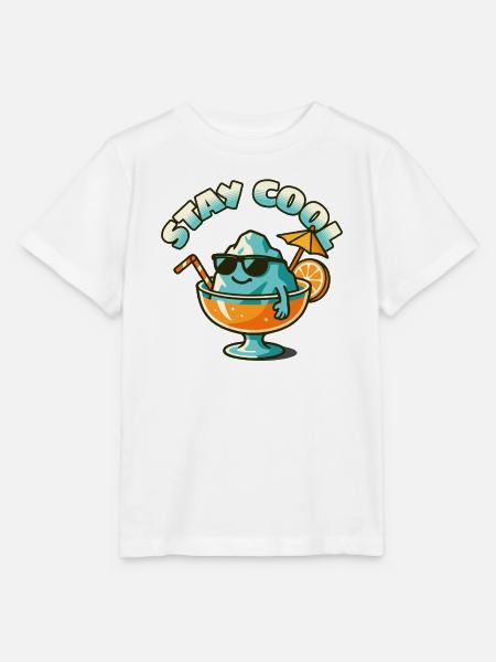 Bleib kühler Eisberg im Sommerglas - Stanley/Stella Kinder T-Shirt MINI CREATOR - Weiß
