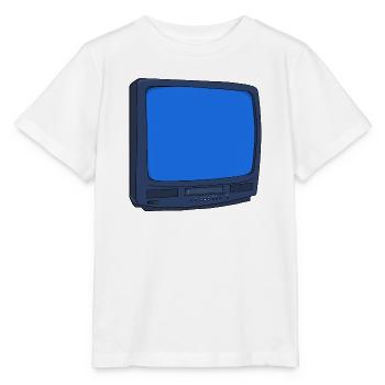 Röhrenfernseher Videorecorder Combo VHS Player Fernseher Nostalgisch - Stanley/Stella Kinder T-Shirt MINI CREATOR  - Weiß - Vorne - Maike (125cm)