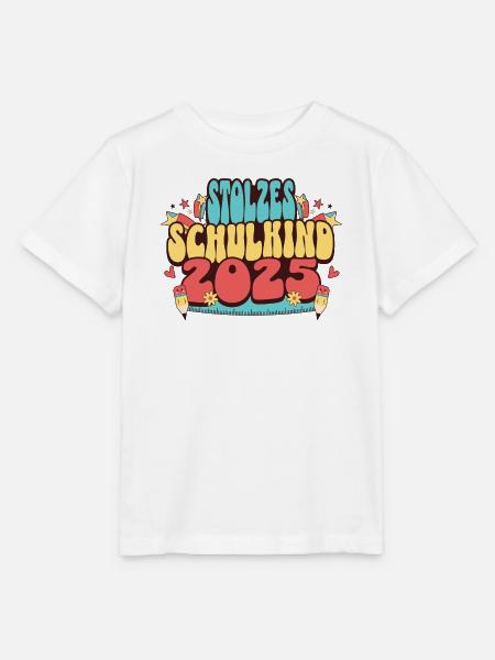 Stolzes Schulkind 2025 - Stanley/Stella Kinder T-Shirt MINI CREATOR - Weiß