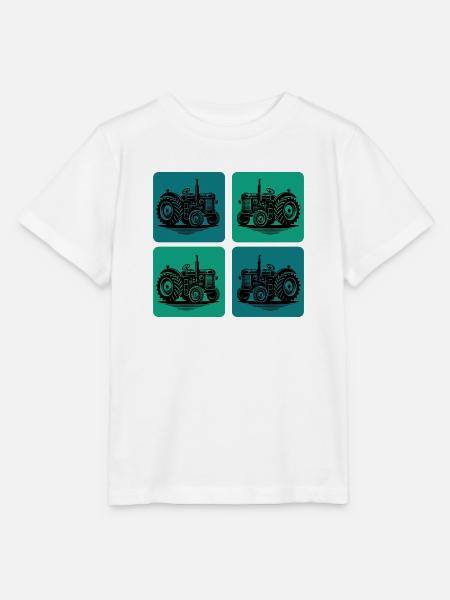 Traktor Design - Stanley/Stella Kinder T-Shirt MINI CREATOR - Weiß