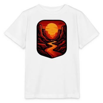 Canyon cramoisi - T-shirt bio MINI CREATOR Stanley/Stella Enfant - blanc - Devant - Maike (125cm)