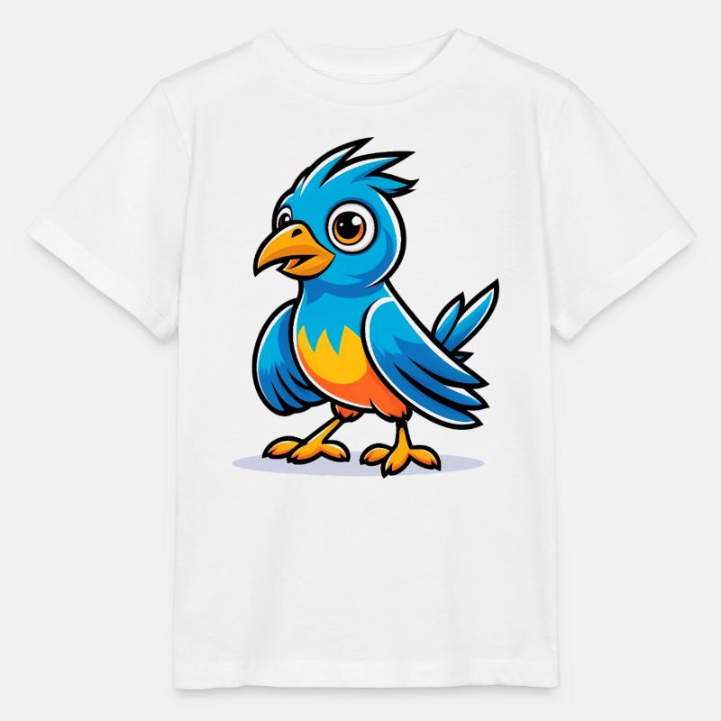 Blue Bird - Stanley/Stella MINI CREATOR Kids’ T-Shirt - white