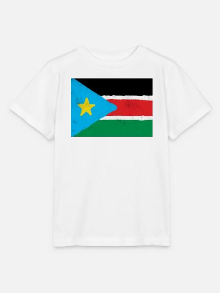 Flagge des Südsudan - Stanley/Stella Kinder T-Shirt MINI CREATOR  - Weiß