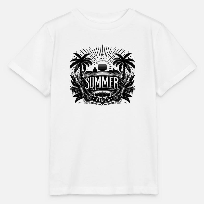 SUMMER Vibes, Beach Design - Stanley/Stella Kinder T-Shirt MINI CREATOR  - Weiß