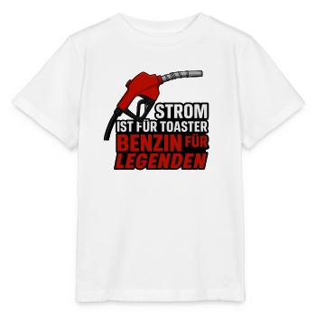 Benzin für Legenden - Stanley/Stella Kinder T-Shirt MINI CREATOR  - Weiß - Vorne - Maike (125cm)