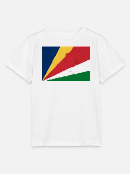 Flagge der Seychellen - Stanley/Stella Kinder T-Shirt MINI CREATOR  - Weiß