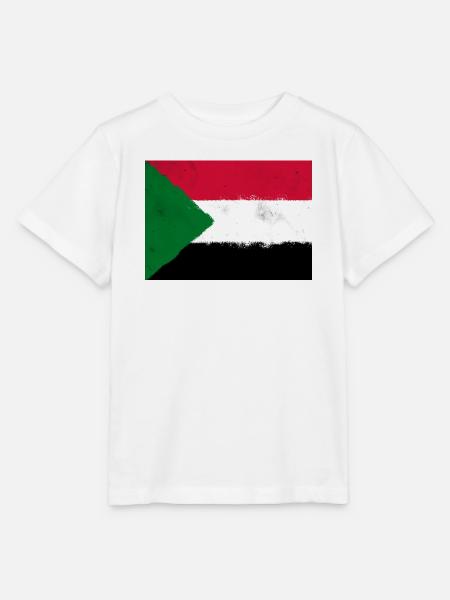 Flagge des Sudan - Stanley/Stella Kinder T-Shirt MINI CREATOR - Weiß