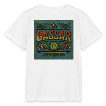 Vibrant Bassar Folk Pattern - Stanley/Stella MINI CREATOR Kids’ T-Shirt - white - Front - Maike (125cm)