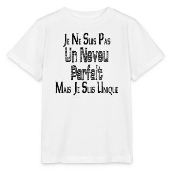 Pas un Neveu Parfait Mais je suis Unique - T-shirt bio MINI CREATOR Stanley/Stella Enfant - blanc - Devant - Maike (125cm)