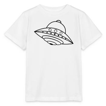 UFO Alien Ship Space Doodle - Stanley/Stella MINI CREATOR Kids’ T-Shirt - white - Front - Maike (125cm)