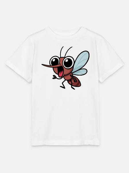 Kawaii Mücke Mosquito Insekt Cartoon Freude - Stanley/Stella Kinder T-Shirt MINI CREATOR  - Weiß