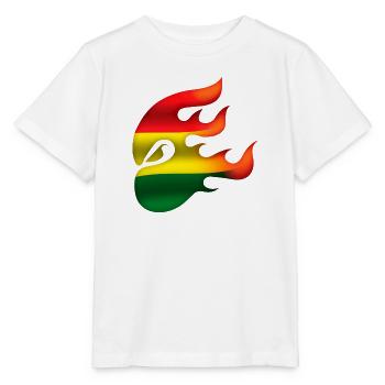 Bolivien Flagge - Bolivien - Ninja - Stanley/Stella Kinder T-Shirt MINI CREATOR  - Weiß - Vorne - Maike (125cm)