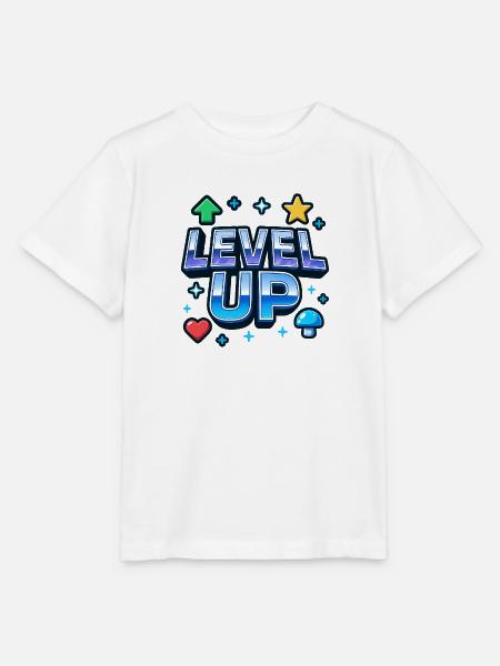 Level Up Gaming Motivations - Stanley/Stella Kinder T-Shirt MINI CREATOR  - Weiß