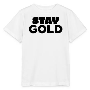 Bleiben Sie Gold - Stanley/Stella Kinder T-Shirt MINI CREATOR  - Weiß - Vorne - Maike (125cm)