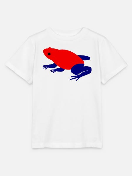 Erdbeer Pfeilgiftfrosch Tierkunst - Stanley/Stella Kinder T-Shirt MINI CREATOR  - Weiß