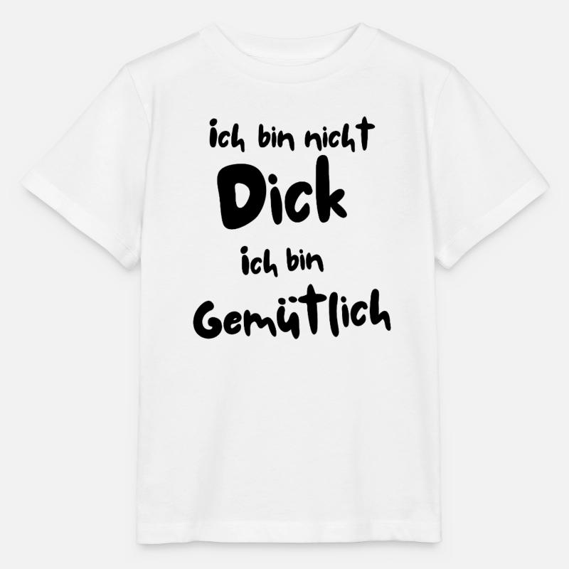 Ich bin nicht dick - Stanley/Stella Kinder T-Shirt MINI CREATOR  - Weiß