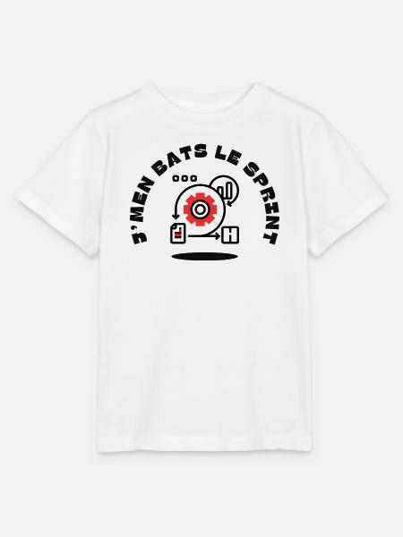 Ich habe den Sprint geschafft - Stanley/Stella Kinder T-Shirt MINI CREATOR - Weiß
