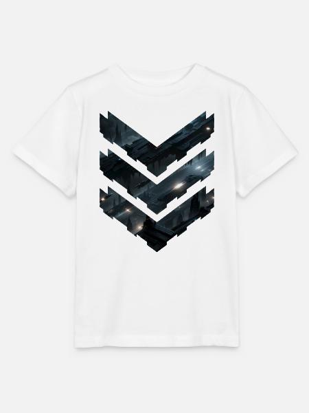 Futuristische Sci-Fi-Raumstationsschichten – Dark City - Stanley/Stella Kinder T-Shirt MINI CREATOR  - Weiß