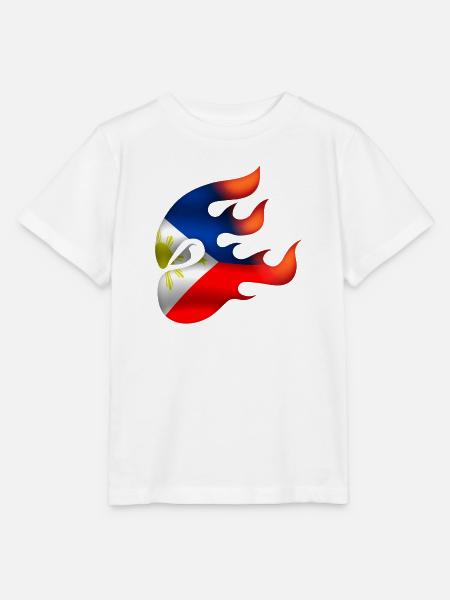 Philippinische Flagge - Philippinen - Ninja - Stanley/Stella Kinder T-Shirt MINI CREATOR - Weiß