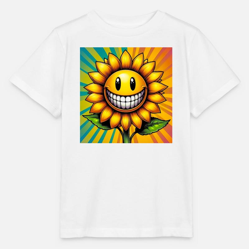 Sonnenblume - Stanley/Stella Kinder T-Shirt MINI CREATOR  - Weiß
