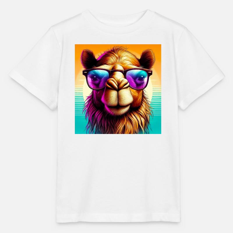 Kamel - Stanley/Stella Kinder T-Shirt MINI CREATOR  - Weiß