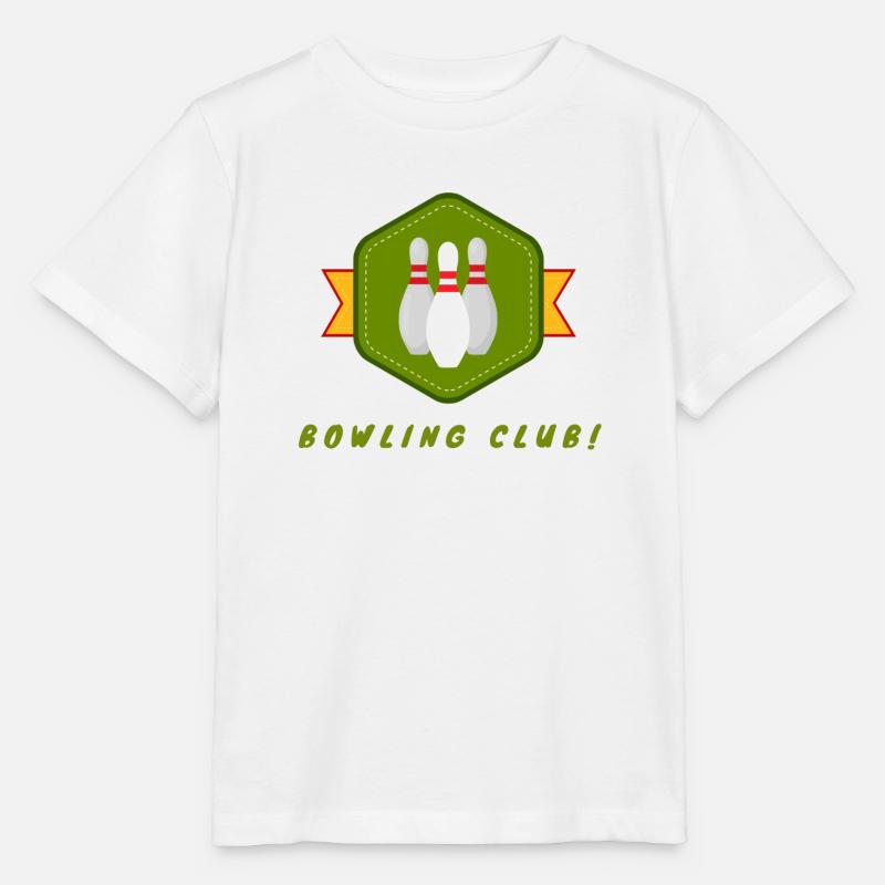 Retro Bowler Pin Abzeichen Design - Stanley/Stella Kinder T-Shirt MINI CREATOR  - Weiß