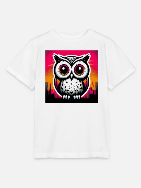 Eule - Stanley/Stella Kinder T-Shirt MINI CREATOR - Weiß
