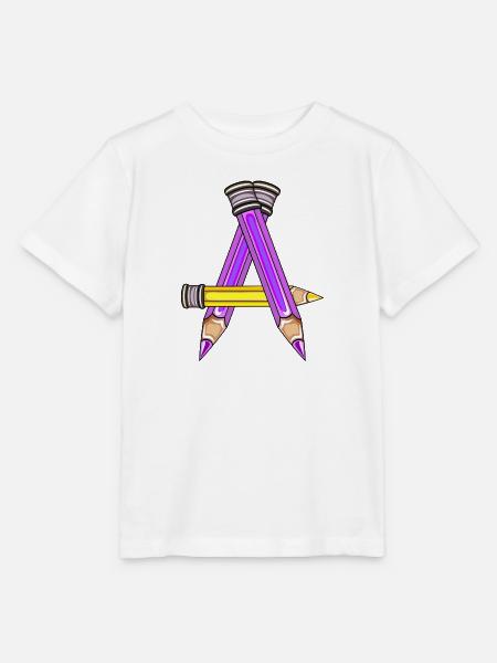 SCHULKIND BUCHSTABE A - Stanley/Stella Kinder T-Shirt MINI CREATOR - Weiß