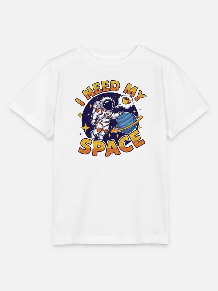 Weltraumfreundschaft mit Kaffee-Traum - Stanley/Stella Kinder T-Shirt MINI CREATOR - Weiß