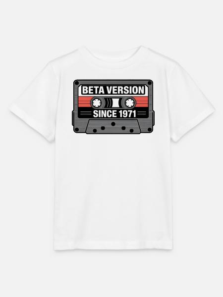 Retro Tape Cassette Design - Stanley/Stella Kinder T-Shirt MINI CREATOR  - Weiß
