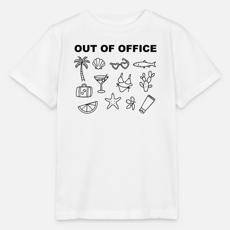 Absent du bureau - T-shirt bio MINI CREATOR Stanley/Stella Enfant - blanc