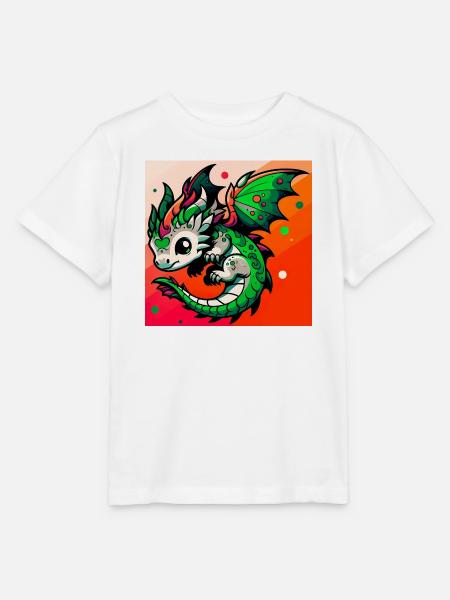Drache - Stanley/Stella Kinder T-Shirt MINI CREATOR  - Weiß