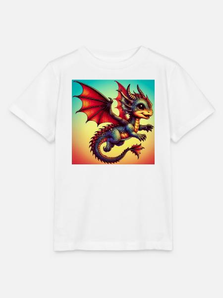 Drache - Stanley/Stella Kinder T-Shirt MINI CREATOR  - Weiß