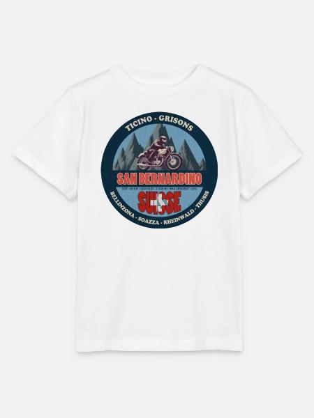 San Bernardino Pass, Tessin, Graubünden, Schweiz - Stanley/Stella Kinder T-Shirt MINI CREATOR  - Weiß
