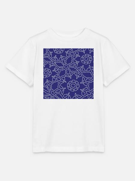 Lineares geometrisches Weihnachtsmuster - Stanley/Stella Kinder T-Shirt MINI CREATOR  - Weiß