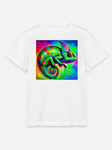 Chamäleon - Stanley/Stella Kinder T-Shirt MINI CREATOR  - Weiß