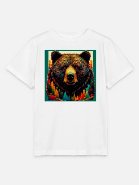 Bär - Stanley/Stella Kinder T-Shirt MINI CREATOR - Weiß